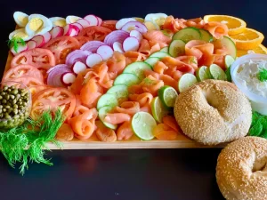 Bagel & Lox Charcuterie Board
