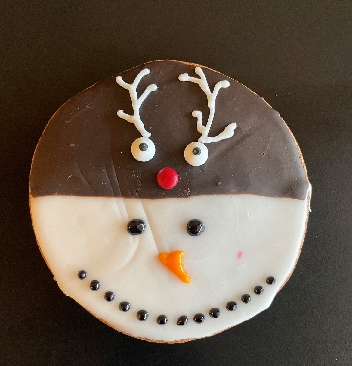 Holiday Black & White Cookie