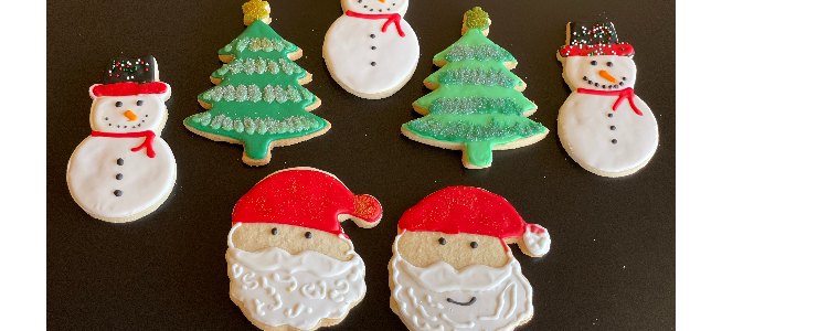 Holiday Gluten-Free Iced Cookie